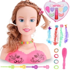 Liberty Imports makeup hair-styling doll head kit sparks creative pretend play