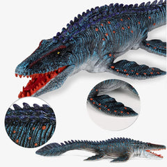 Liberty Imports Mosasaurus jaw-opening feature enables interactive play