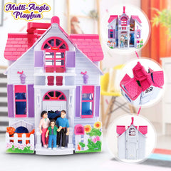 Liberty Imports My Pretty Dollhouse Peek-a-boo Windows adds playful storytelling opportunities.