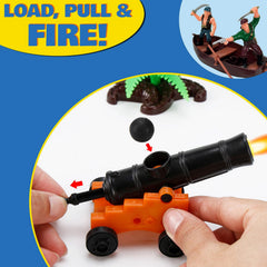 Liberty Imports pirate boat 6-inch offers compact, imaginative sea adventures.