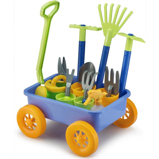 Liberty Imports pull-along garden wagon ready for kid-sized outdoor play