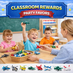Liberty Imports pull back airplanes durable-abs-design conveys safe, sturdy toy aircraft.