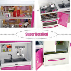 Liberty Imports realistic stovetop light adds engaging sensory play for toddlers.