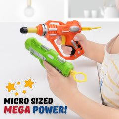 Liberty Imports six-pack mini foam dart blasters ready with darts loaded for quick skirmishes