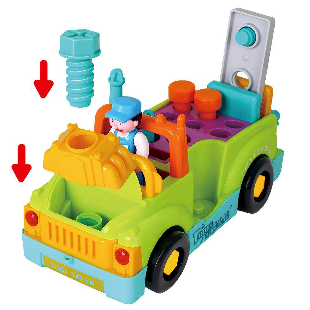 Liberty Imports removable wheels support action-ready pretend repairs and mobility
