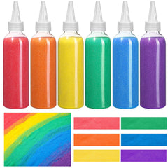 Libima 24-pcs art sand set in colorful bottles for kids' DIY crafts