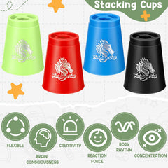 Libima blue stacking cups close-up highlighting grip-friendly frosted surface for quick handling.