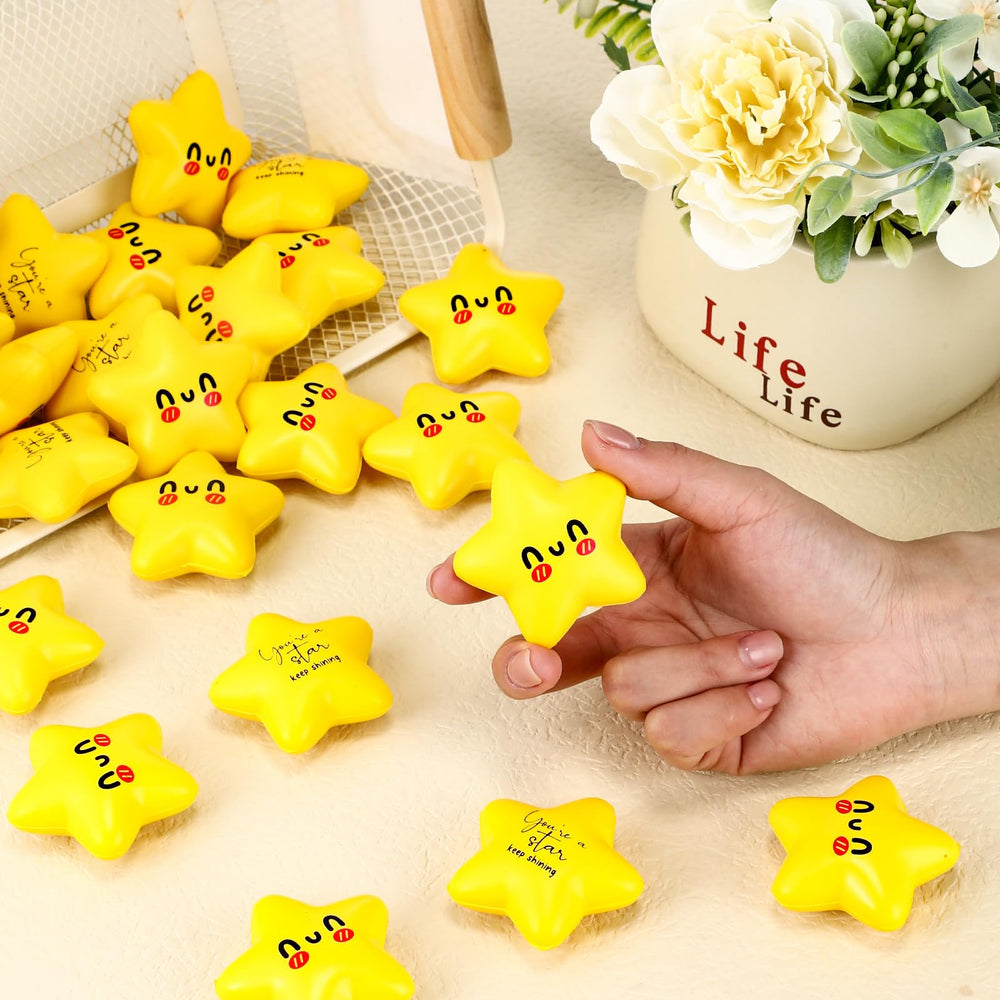 Libima star stress ball held in hand, portable stress relief on the go