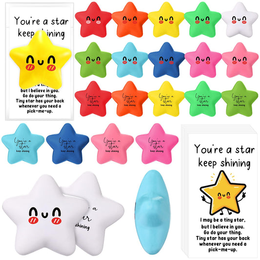 Libima star stress ball set in vivid colors for classroom focus and desk breaks