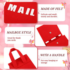 Libima Valentine mailbox showing the clear pocket to display messages