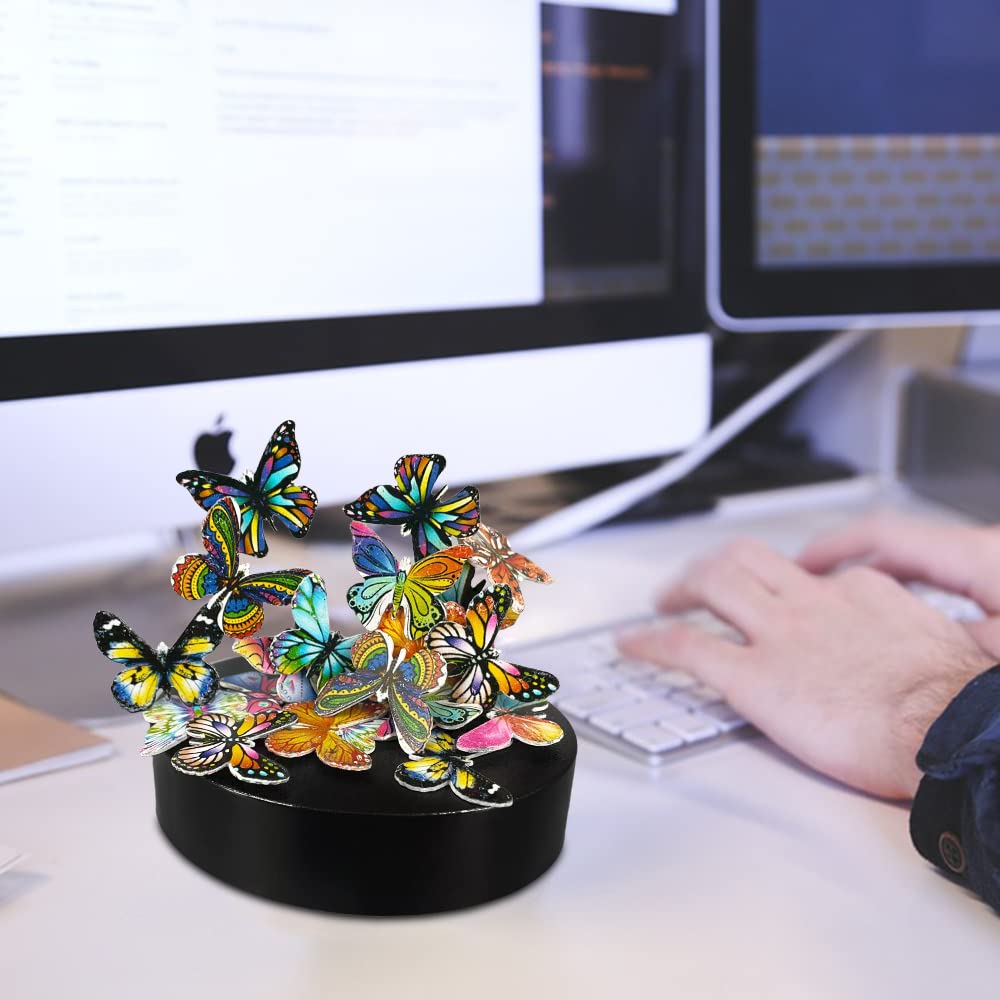 Gift-ready LICRAFT butterflies desk sculpture for colleagues or friends.