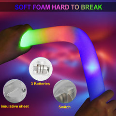 LifBetter LED glow sticks with 3 modes for customizable light shows.