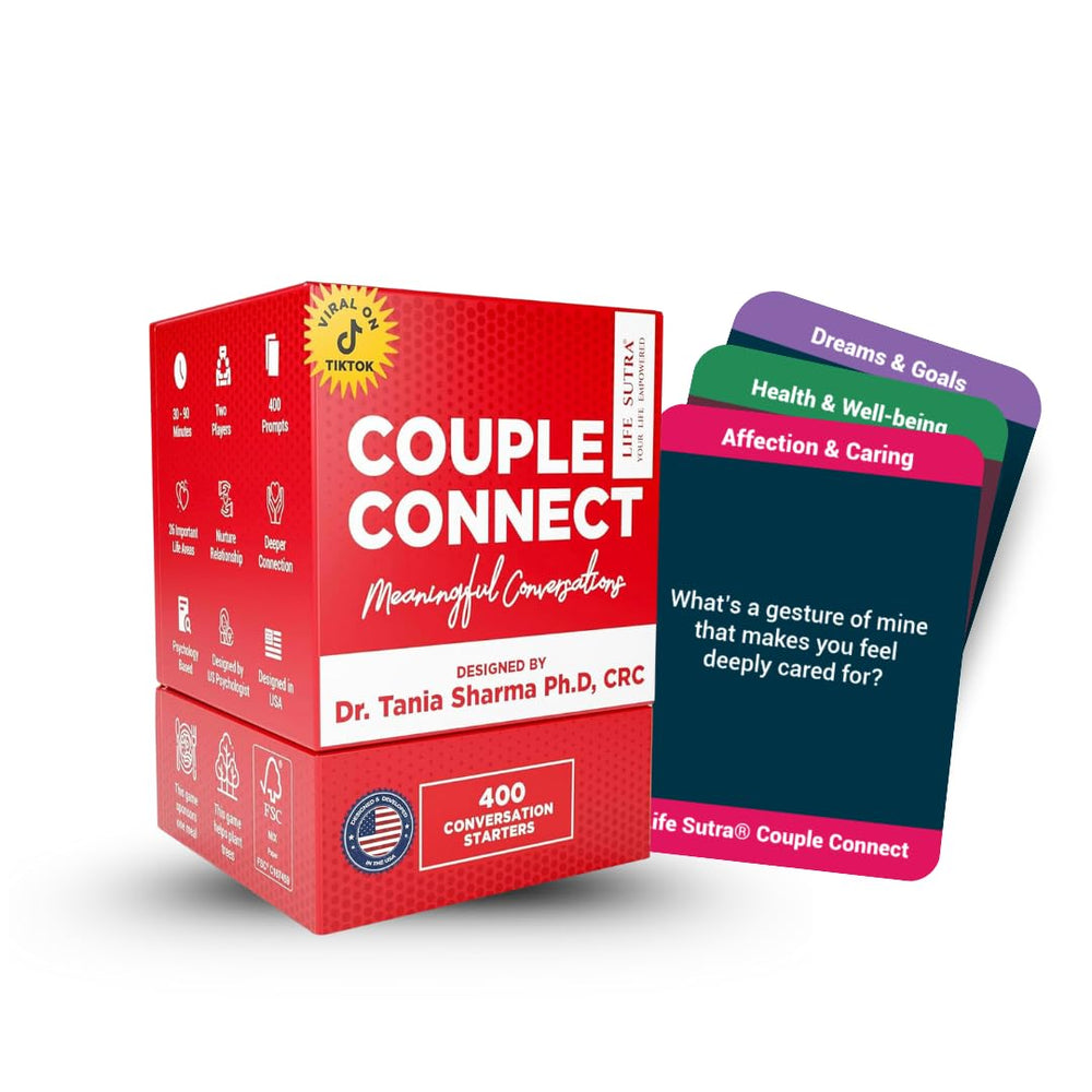 Life Sutra Couple Connect box and cards ready for intimate date-night conversations.