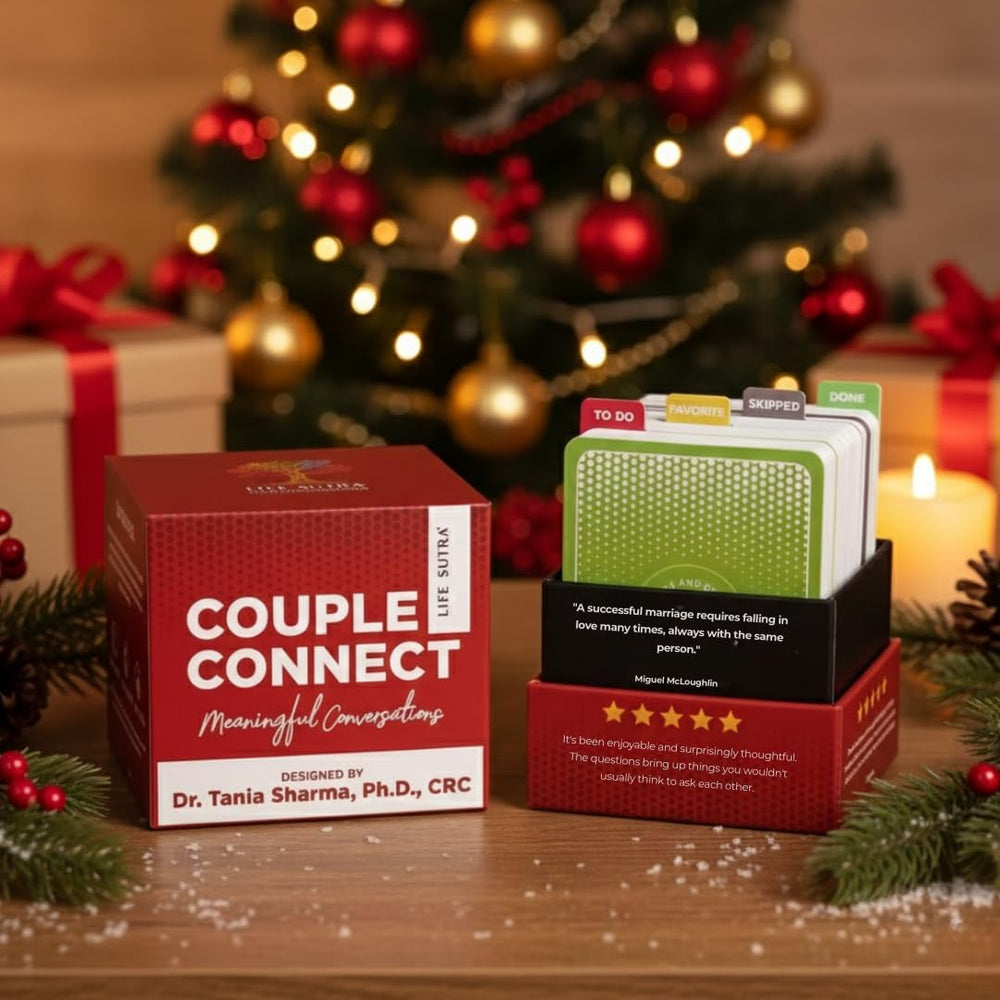 Life Sutra Couple Connect card-back design highlights premium quality.