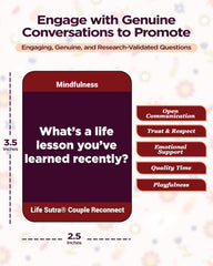 Life Sutra Reconnect Card Game prompts close-up conversations for meaningful moments and trust-building.