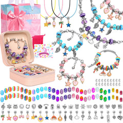 LifeisLuck charm bracelet kit overview showing a complete DIY jewelry project for creativity.