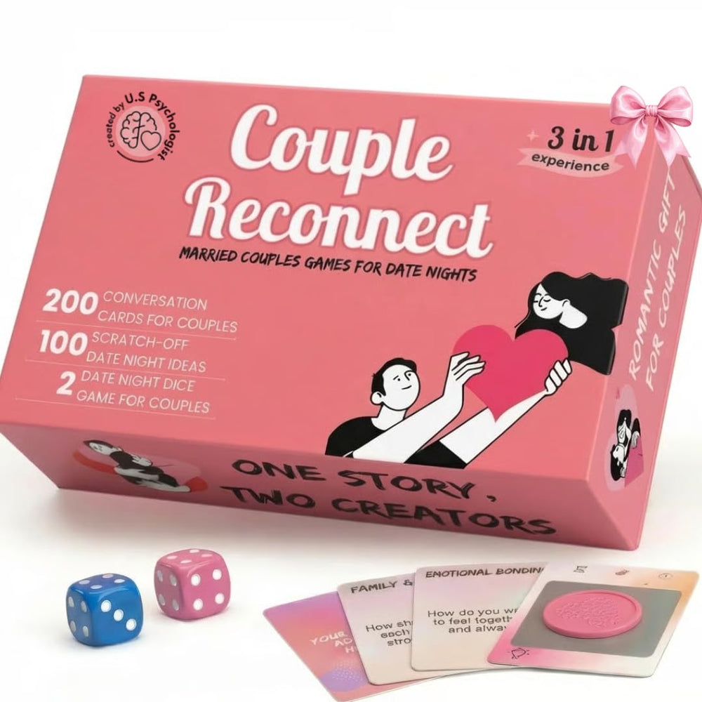 Life Sutra couple reconnect 3in1 box: prompts spark meaningful chats and effortless date planning.