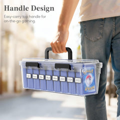 Lifewit thick, durable plastic protects cards from impact and wear.