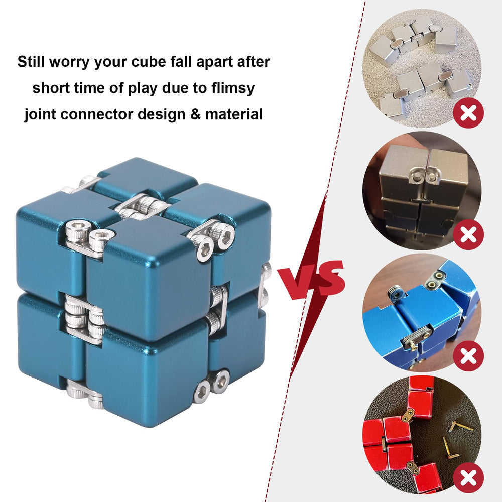 Lifidea Infinity Cube blue case demonstrates durable aluminum shell.