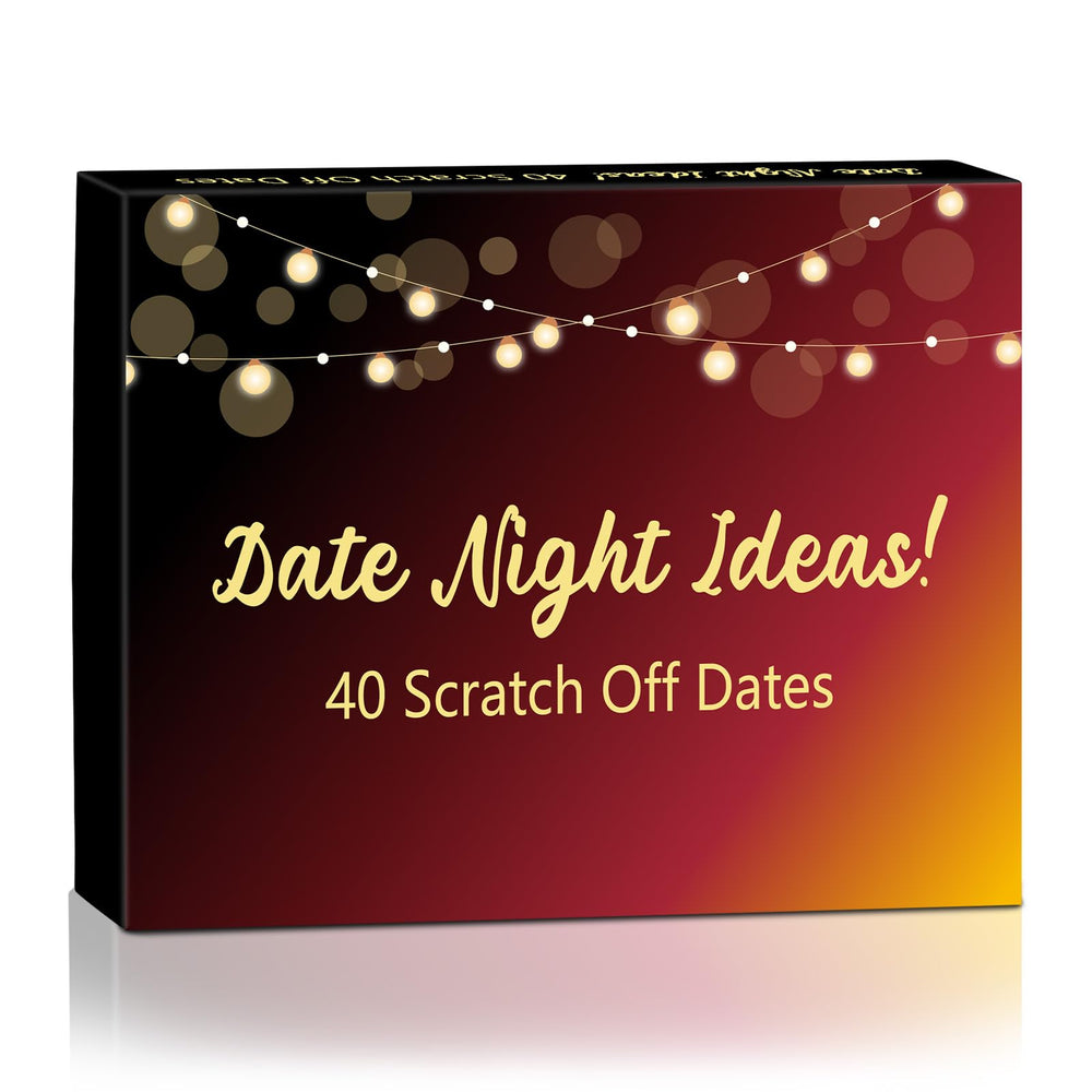 LIGETON 40 scratch-off date night cards with romantic artwork for unforgettable evenings.