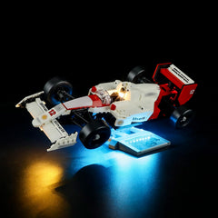 Lightailing McLaren MP4/4 LED kit close-up shows wiring precision.