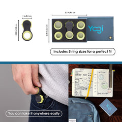 LIGHTBULB IDEAS Yogi Fidget Toy sits on a desk during meetings for calm concentration