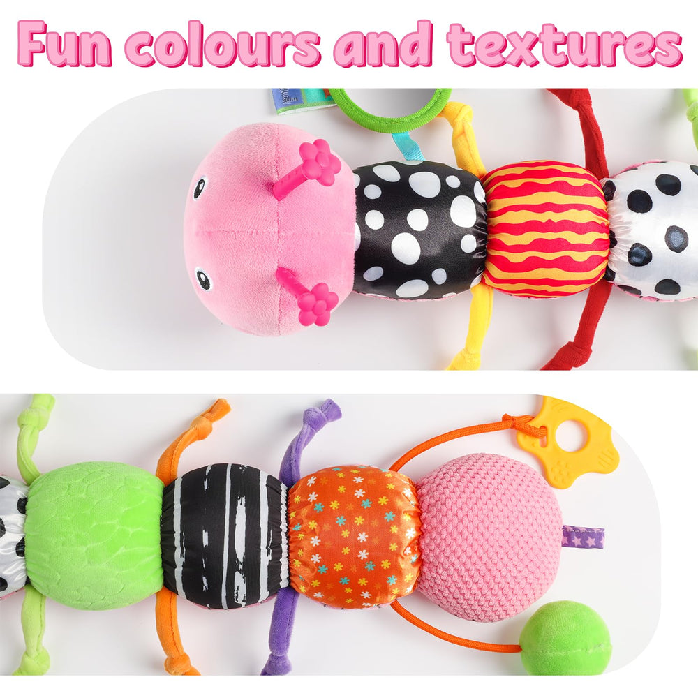 LIGHTDESIRE caterpillar tummy ruler helps track growth during tummy time