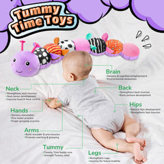 Lightdesire caterpillar crinkle fabric adds tactile interest during play.
