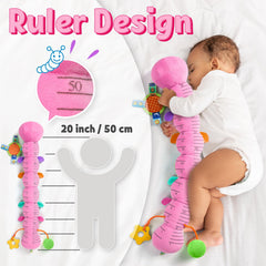 LIGHTDESIRE caterpillar rattle and pull string encourage grasping and fine motor play.
