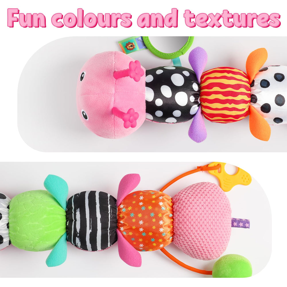 LIGHTDESIRE caterpillar tummy 20-inch ruler supports growth checks during tummy time.