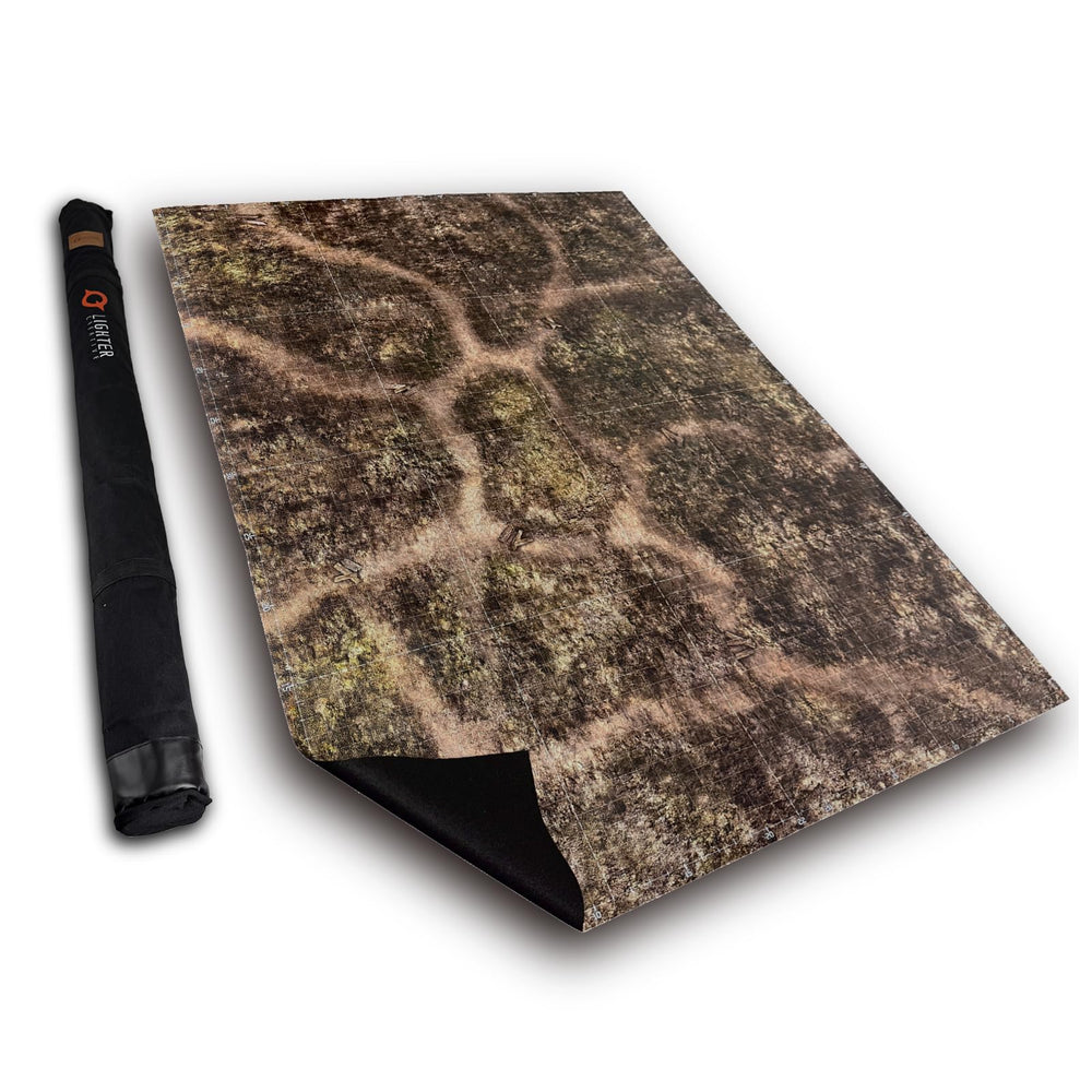 Lighter Creative battle mat with Doomsday Barrens pattern for immersive WHAoS battles on a 44x60 surface
