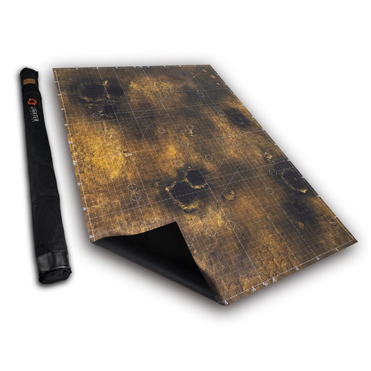Lighter Creative battle mat with Doomsday Barrens pattern for WH40K immersion