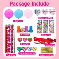 Lihome valentines kit with slap bracelets—easy party favors.