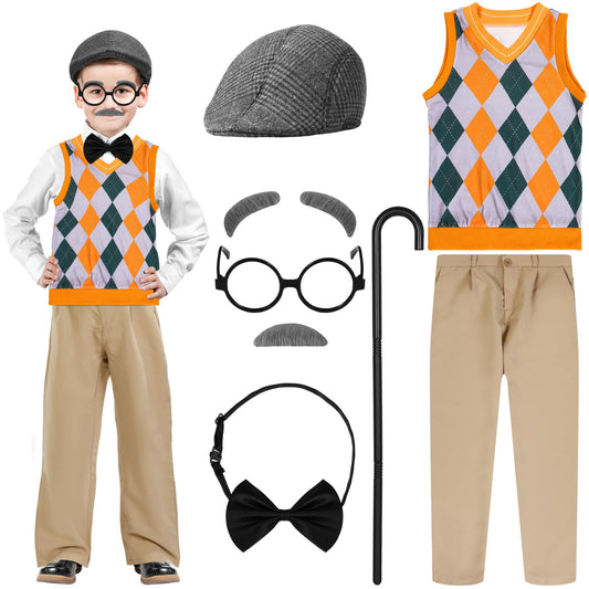 Liitrsh old-man costume vest for kids, a cozy dress-up piece for imaginative play and Halloween.