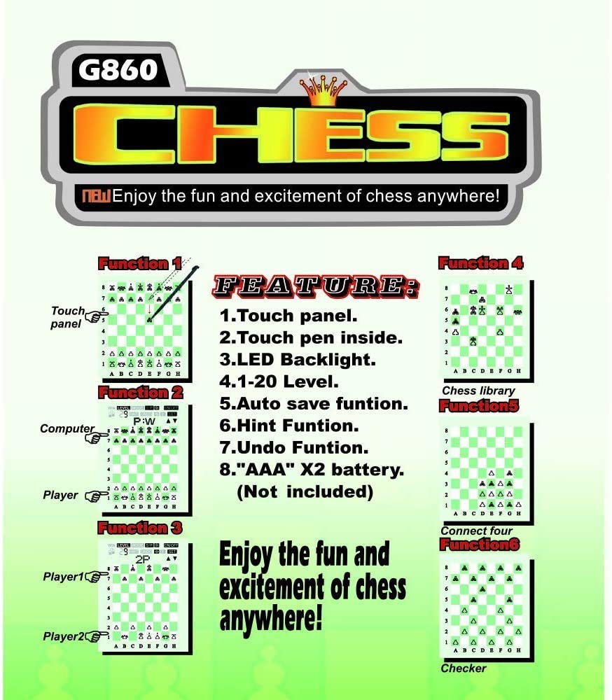LIKE Portable Chess Board battery access and on/off power for portable use.