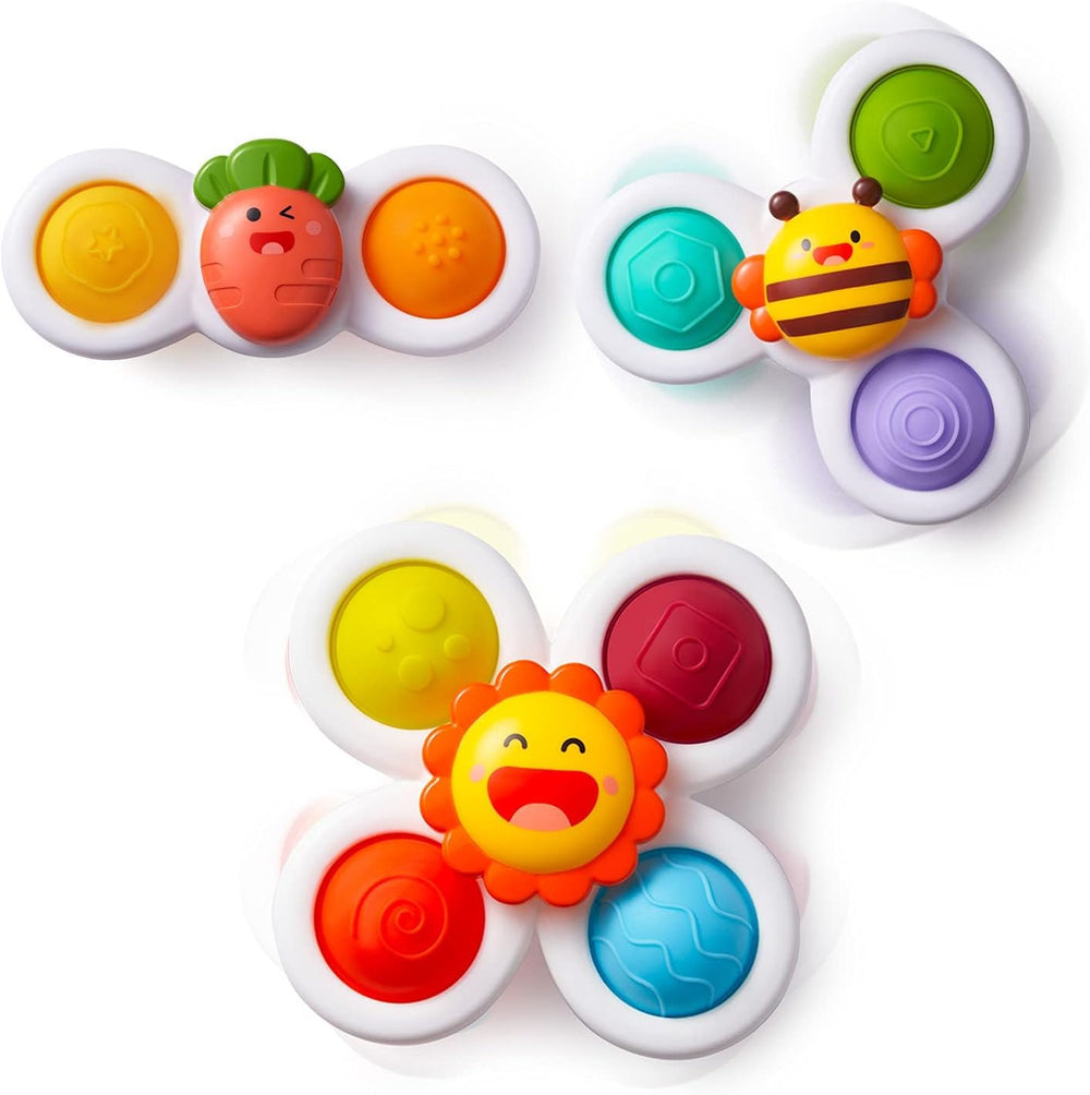 LiKee strong suction cup toy rotates to captivate your baby during bath time