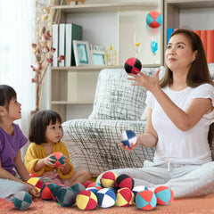Liliful compact footbags are easy to carry on the go