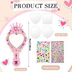 Liliful diamond sticker sheets add sparkle to princess mirrors