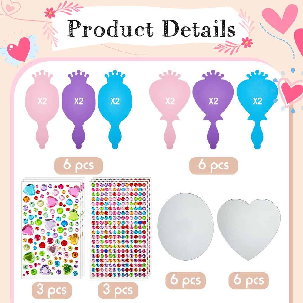 Liliful princess foam mirror frames provide safe, kid-friendly crafting material.