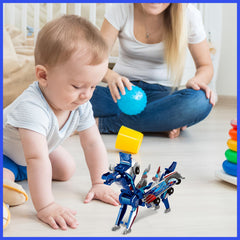 Liluwushe gift-ready dino car toy in blue for birthdays