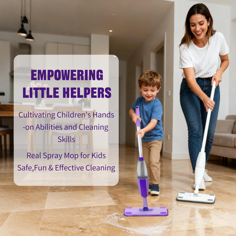 Liminfeit mini mop with sprayer held by a child for hands‑on learning