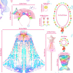 LIMIROLER princess jewelry set enhances pretend play and styling fun