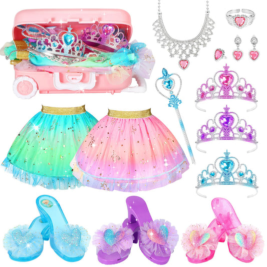 LIMIROLER princess dress-up shoes set, durable design for imaginative play