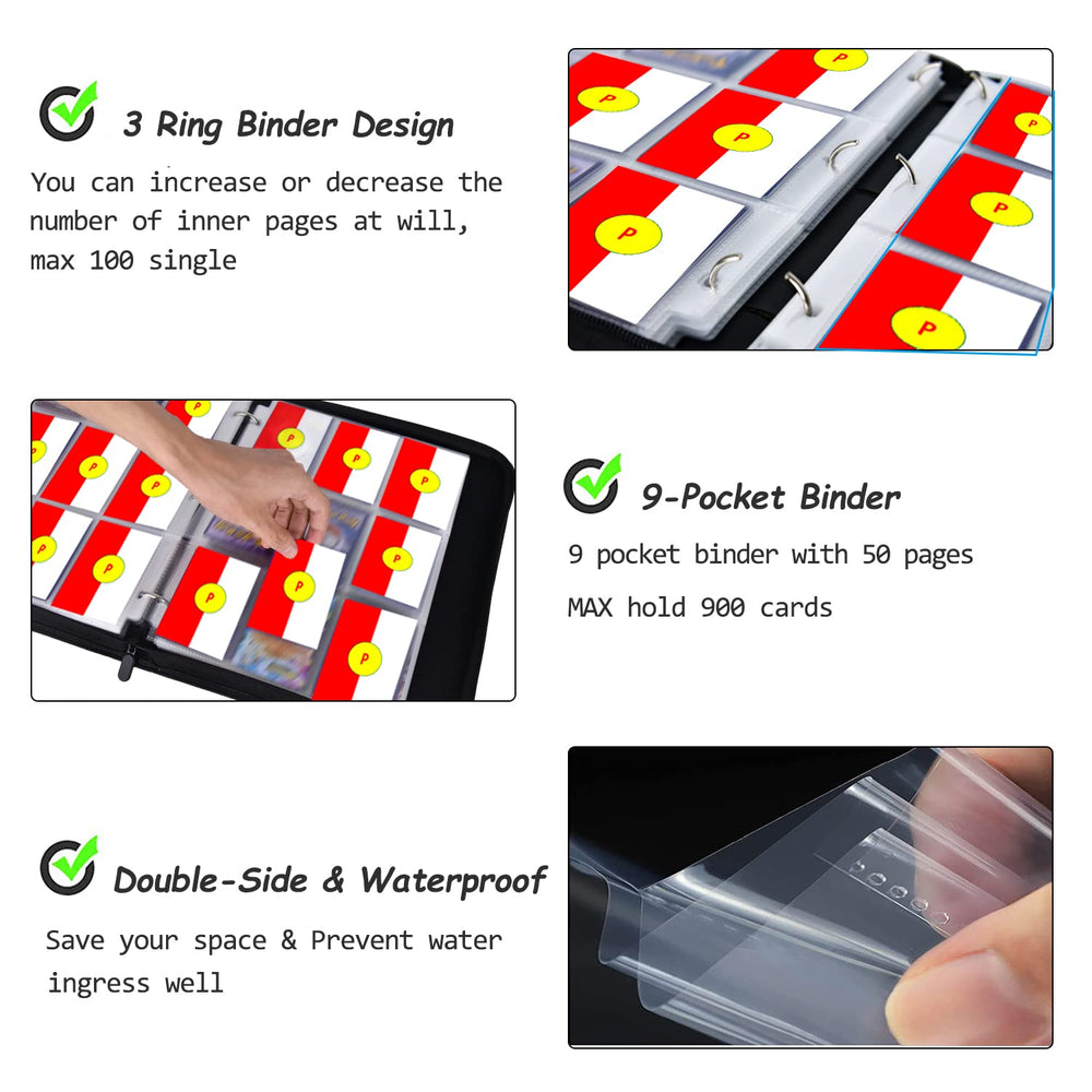 LIMSTDIC sturdy zipper closure keeps cards secure during travel