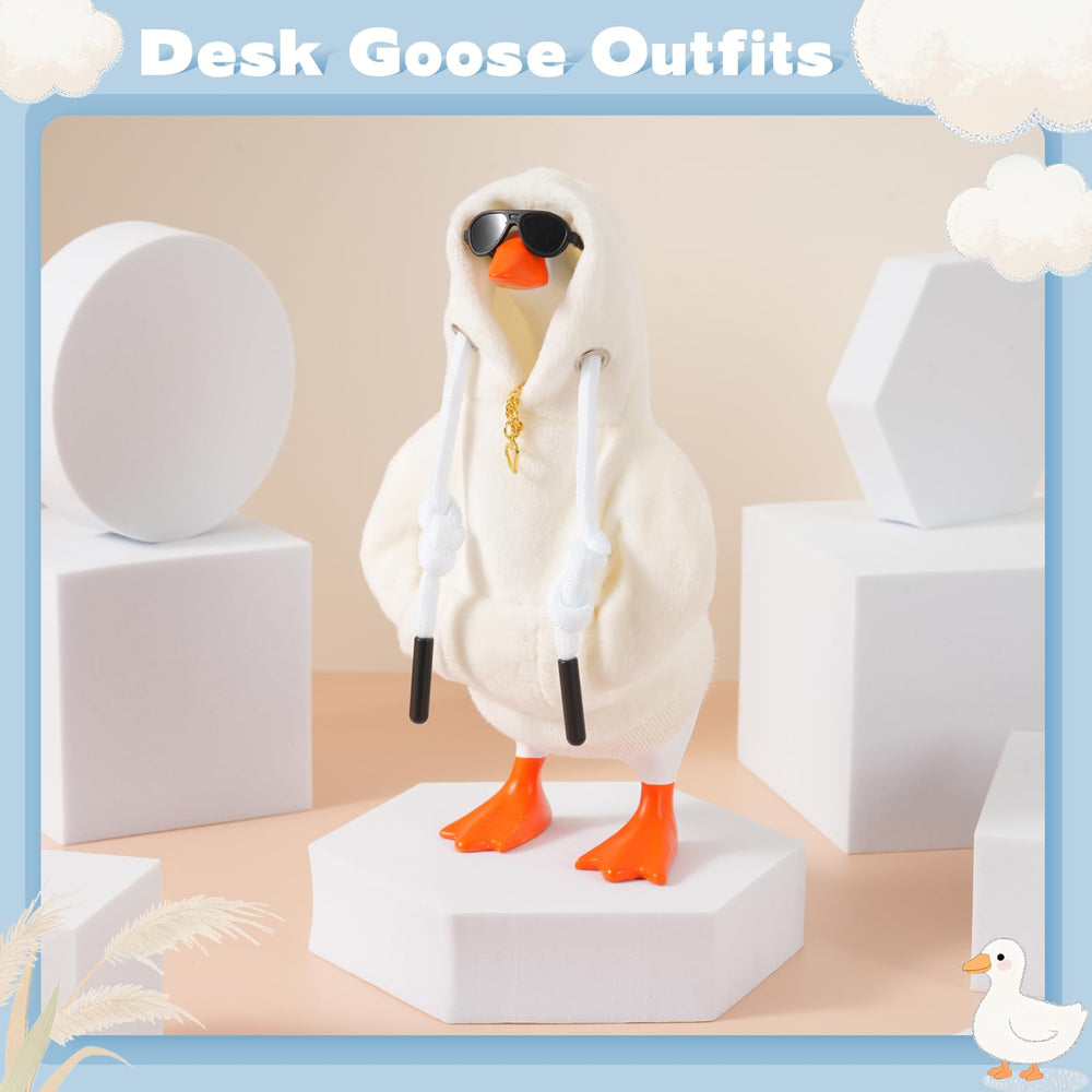 linastu 7-inch desk goose outfit set—fits standard desk goose models for quick styling.