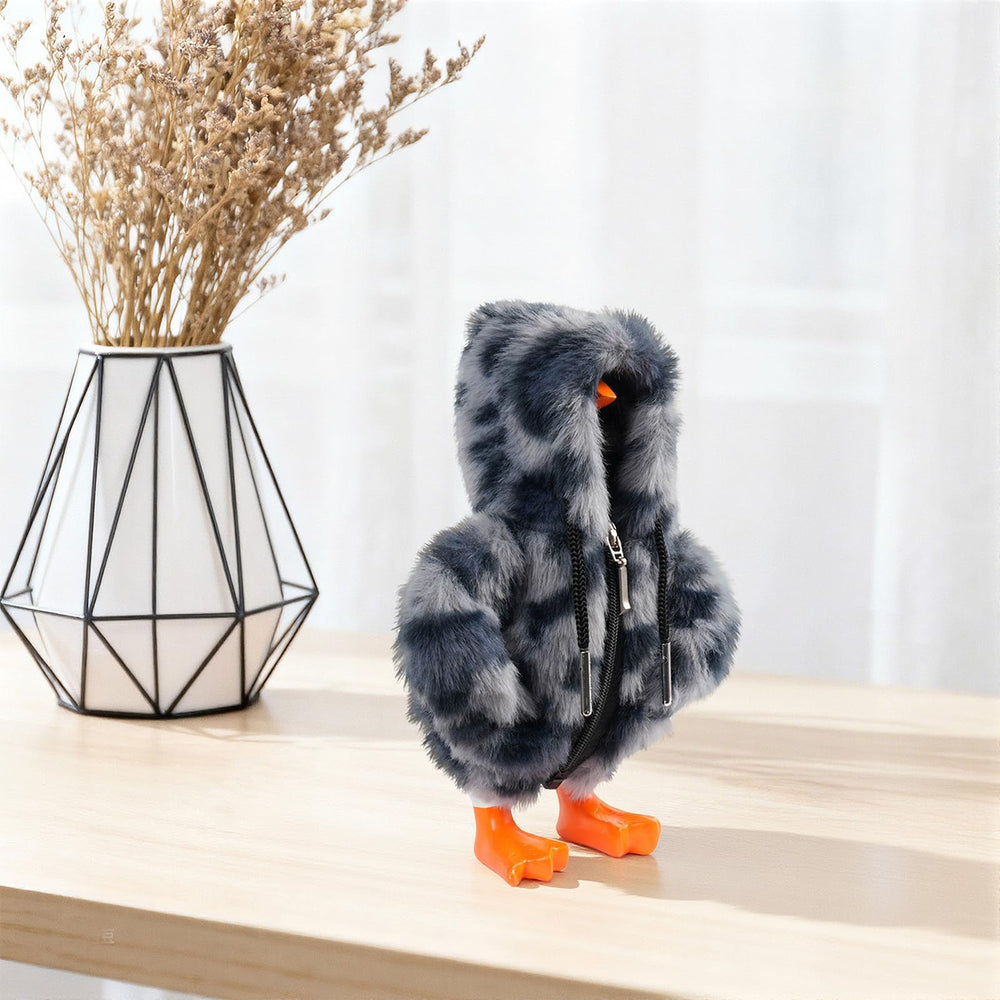 Linastu desk-goose accessory packaging showcases stylish outfit option