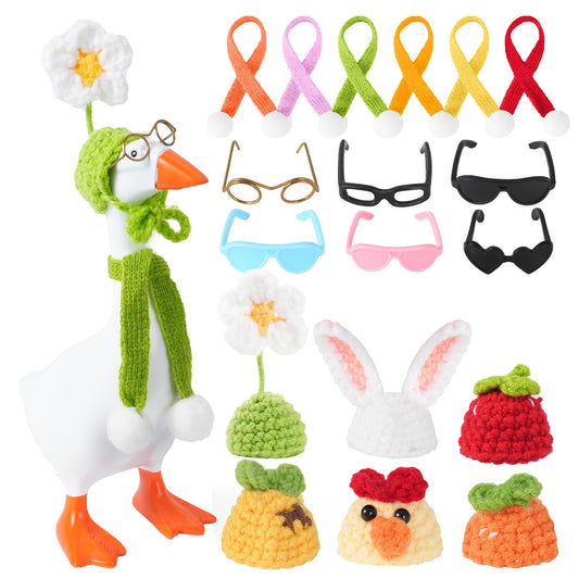 Linastu desk goose outfits collection adds whimsy and seasonal charm to your workspace
