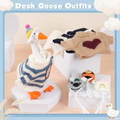 Linastu desk goose outfits: white knit sweater close-up detail