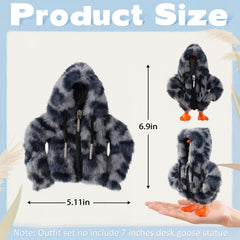 Linastu desk goose plush fleece close-up showing cozy material for office comfort
