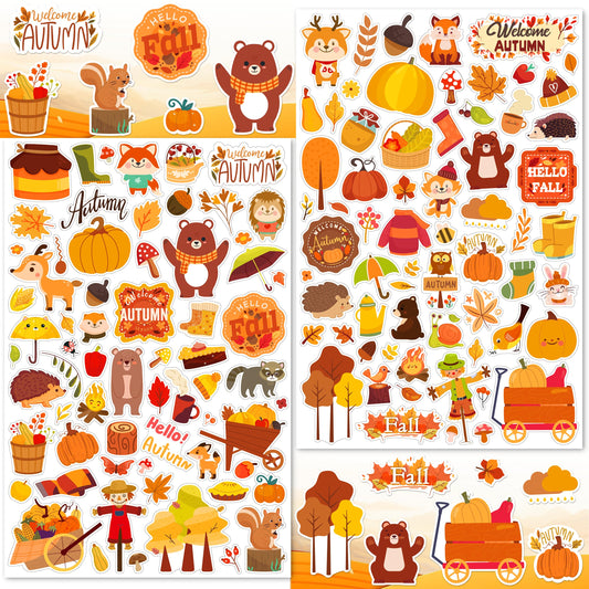 LINAYE fall leaves stickers add color to scrapbooks and cards